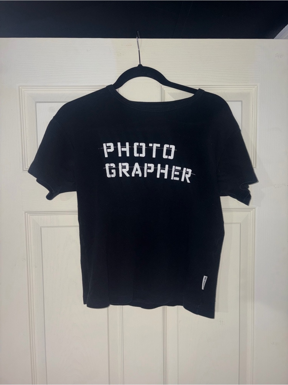 Black "Photographer" Graphic Tee - Unbranded
